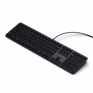 Wired keyboard USB A/USB C QWERTY Dual (Mac/Windows) Satechi Slim LX3 Wired space black