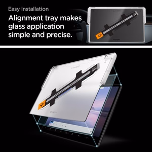 Spigen Glas.tR EZ Fit Karkaistu lasi Tesla Model X 2022 / Model S 2021:lle - musta