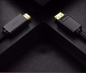 Ugreen yksisuuntainen DisplayPort - HDMI -kaapeli 4K 30Hz 32 AWG 1,5m musta (DP101 10239)