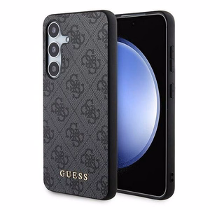 Guess Suojakuori Samsung Galaxy A35:lle GUOHCSA35G4GFGR (PU 4G Classic Metal Logo) musta