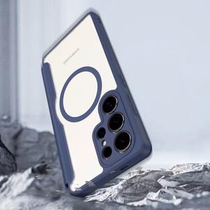 Dux Ducis Skin X Pro -suojakuori Samsung Galaxy S25 Ultra MagSafella ja lompakolla - sininen