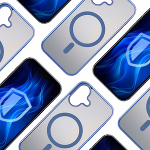 3mk Frosty MagCase Blue Suojakuori Apple iPhone 16 Plus:lle - läpinäkyvä