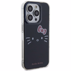 Hello Kitty IML Kitty Face Suojakuori iPhone 15 Pro:lle - musta