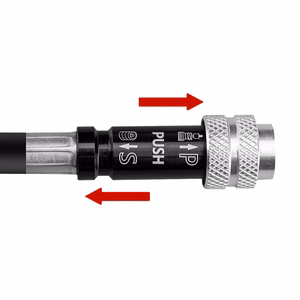 Rockbros SMART-B 150 PSI minipyöräpumppu Presta- ja Schrader-venttiileille – väri: musta