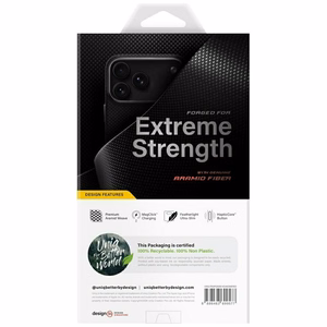 Uniq Keva EDGE Magclick Charging -suojakuori iPhone 18 Pro Max / 17 Pro Max – musta