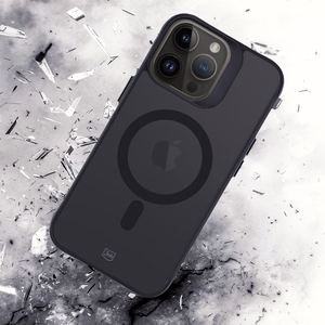 3mk Smoke MagCase MagSafe-suojakuori iPhone 15 Pro Max:lle - puoliläpinäkyvä