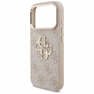 GUESS GUE005597 (4G PU Big Logo) suojakuori laitteelle iPhone 18 Pro Max / 17 Pro Max, väri: vaaleanpunainen