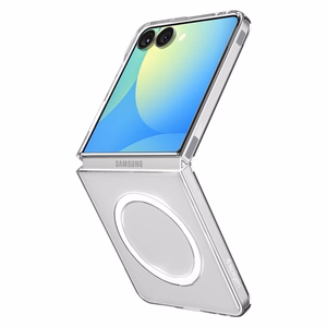 Spigen AirSkin Samsung Galaxy Z Flip 7 kristallinkirkas valkoinen