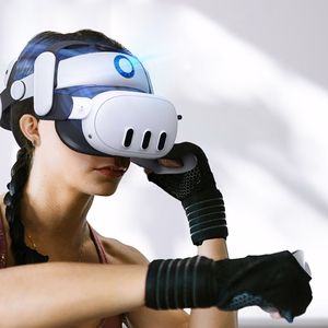 BoboVR S3 Pro Strap for Meta Quest 3 VR Headset + B100 External Battery - Black and White