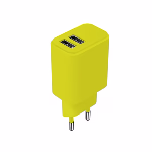 Setty laturi 2x USB 2,4A LSIM-AA-1211 limeenvihreä