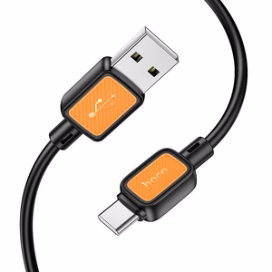 Hoco USB-A - USB-C -kaapeli 3A 1 m X108 - musta