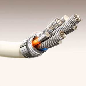 Joyroom S-A53 60W USB-C - USB-C -kaapeli fluoresoivalla kärjellä 1,2 m - beige