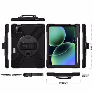 Crong Defender Plus rugged case for Xiaomi Pad 8 / 8 Pro / Pad 7 / 7 Pro 11.2″, black