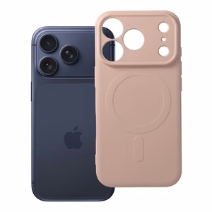 Silikoninen Mag Cover-suojakuori mallille iPhone 17 Pro / 18 Pro, MagSafe-yhteensopiva kameransuojauksella – vaaleanpunainen