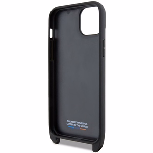 BMW M Edition Carbon Stripe & Hihna Suojakuori iPhone 15 Plus / 14 Plus:lle - musta