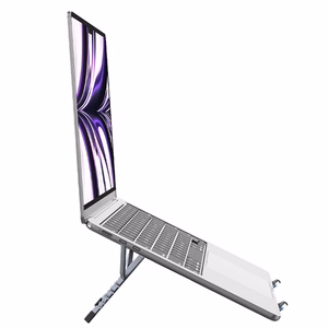 Pöytäteline kannettavalle tietokoneelle ja tabletille taitettava Forcell F-Grip Fold Stand X Pro harmaa