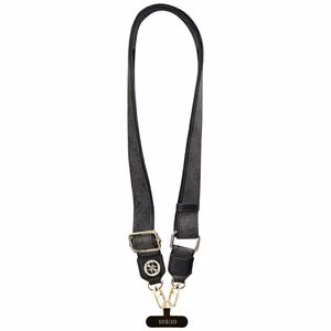 GUESS universal strap GUUCNP4DGMK (4G PU Strap Tether Patch Strass Metal Logo) black