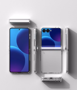 Ringke Fusion Flap suojakuori mallille Samsung Galaxy Z Flip 8 – läpinäkyvä