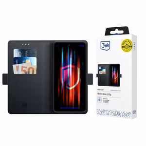 3mk Wallet Case Xiaomi Redmi 15 4G / 15 5G:lle - musta