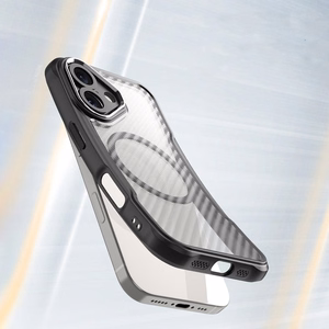 Leading Series MagSafe Silikoninen Suojakuori iPhone 16:lle - Musta