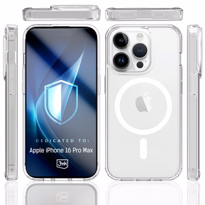 3mk Armor MagCase iPhone 16 Pro Max:lle - Läpinäkyvä