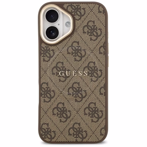GUESS 4G PU Classic Logo MagSafe -suojakuori iPhone 17 - ruskea