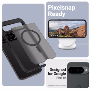Crong Hybrid Matte Magnetic MagSafe case for Google Pixel 10, black