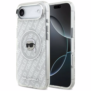 Karl Lagerfeld IML Karl Head Logo MagSafe Suojakuori iPhone Air:lle - Harmaa