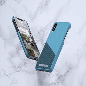 Nordic Elements Saeson Freja suojakuori laitteelle iPhone XS Max, petrolinsininen