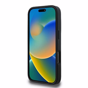 Karl Lagerfeld Quilted Signature Suojakuori iPhone 16 Pro:lle - musta