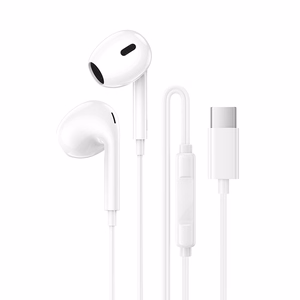 Borofone Earphones BM100 Max Fuente with microphone Type C (DAC) white