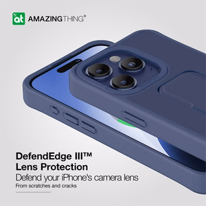 Amazing Thing Matte Pro Mag Suojakuori 12FT IP156.7PMPBU iPhone 15 Pro Max:lle laivastonsininen