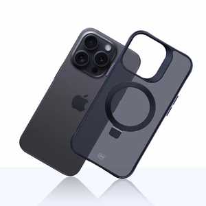 3mk Smoke Case Mag&Stand Suojakuori Apple iPhone 14 Pro Max:lle - musta