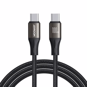 Joyroom Light-Speed Series S-A25 USB-C / USB-C kaapeli 100W 1,2 m - musta