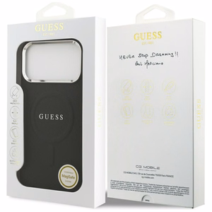 Guess Classic Logo MagSafe Suojakuori iPhone 17 Pro Max:lle - musta