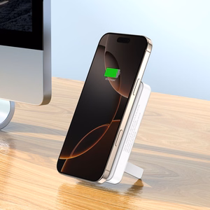 Powerbank Wozinsky WLWP-10KA0Y3WS 22.5W PD Qi2 10000 mAh, jalustalla, 1x USB-A, 1x USB-C - valkoinen