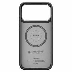Spigen Enzo Aramid T Mag Magsafe Suojakuori iPhone 17 Pro Max:lle musta/hopeinen