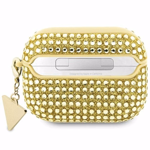 Guess Rhinestone Triangle AirPods Pro Case - Gold
