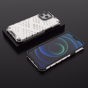 Honeycomb Asia panssari kansi TPU puskuri iPhone 13 Pro Max läpinäkyvä iPhone 13 Pro Max