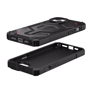 UAG Monarch suojakuori iPhone 15 Plus:lle - musta kevlar