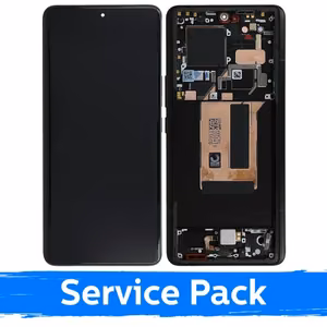LCD-näyttö yhteensopiva Xiaomi 13 Ultra kehyksellä / musta / (Service Pack)