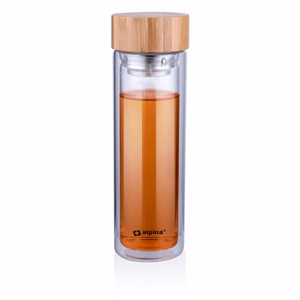 Alpina kaksiseinäinen lasinen termospullo, 450 ml