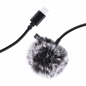 Puluz PU425 Solmiomikrofoni klipsillä 1.5m USB-C