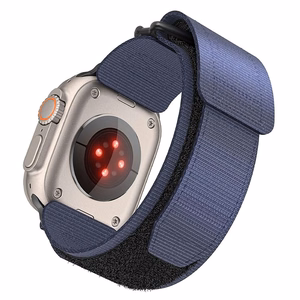 Hihna Apple Watch:lle Forcell F-Design FA05 nylon tarra 42 / 44 / 45 / 49 mm sininen