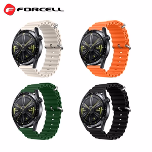 Hihna Samsung Galaxy Watch:lle Forcell F-Design FS01 silikonireikä 20 mm musta