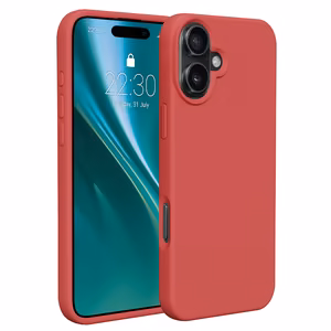 Etteri Silikoninen Suojakuori iPhone 16 Plus 6,7:lle vadelmanpunainen