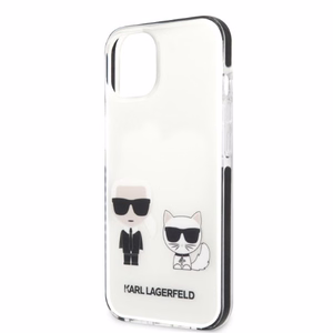 Karl Lagerfeld KLHCP13STPEKCW iPhone 13 mini 5.4 kovakuori valkoinen/valkoinen Karl & Choupette