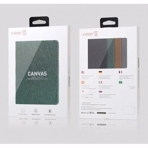 Phone Case X-Level Canvas for Samsung P610 / P615 / P613 / P619 / P620 / P625 (2020/2022/2024) Tab S6 Lite Green