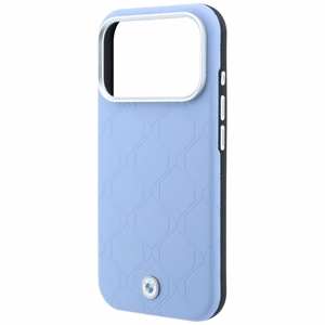 BMW-kotelo mallille IPHONE 18 Pro/17 Pro MagSafe-yhteensopiva (Sign Deboss Quilted W/ Metal Logo) (väri: sininen)