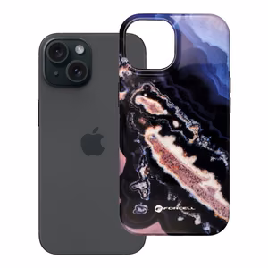 Suojakuori iPhone 15:lle Forcell F-Protect Mirage MagSafe-yhteensopiva Military Drop-Test kultainen saari